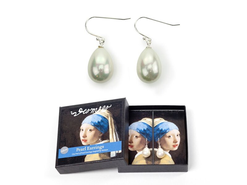 Pendientes de perlas de plata, Joven de la perla, Vermeer