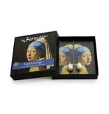 Pearl Earrings, Silver, Vermeer, Girl with the pearl Pearl Earrings, Silver, Vermeer, Girl with the pearl