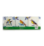 Onderzetters, Delfts polychrome tegels Vogels