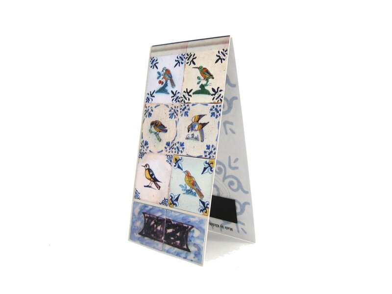 Marcador magnético, azulejos azules de Delft