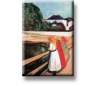 Koelkastmagneet, De meisjes op de brug, Munch