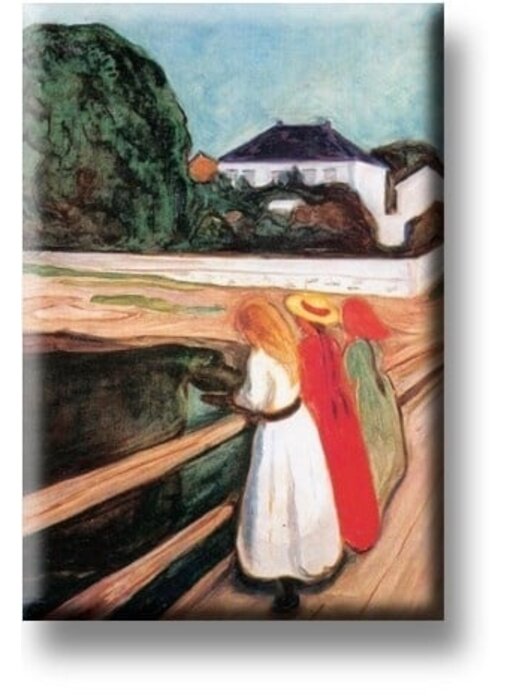 Koelkastmagneet, De meisjes op de brug, Munch