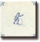 Fridge magnet, Delft blue tile, Children's games, hoops