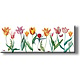 Fridge magnet, tulips Panorama