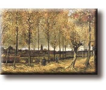 Imán de nevera, The Poplar Avenue, cerca de Nuenen, Van Gogh