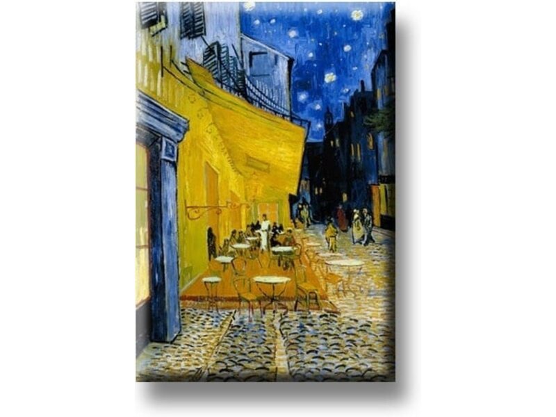 Magnet por frigo,  terrasse de café la nuit, Van Gogh