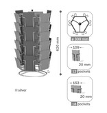 Exhibidor de tarjetas, modelo de mesa carrusel Exhibidor de tarjetas, modelo de mesa carrusel