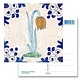 Carte postale, tuile bleue Delft Vanneau