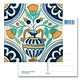 Postkarte, Delfter blaue Fliese Blumenvase, ca. 1650