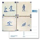 Ansichtkaart, Delfts blauwe tegels Tableau kinderspelen