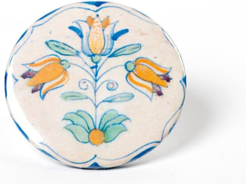 Pocket Mirror , Ø 60 mm, Triple Tulip