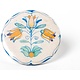 Miroir, petit carreau bleu de Delft, Trois tulipes