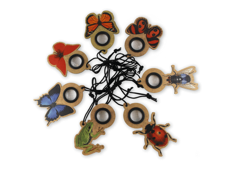 Optical, Vliegenoog natuur, dieren assorti