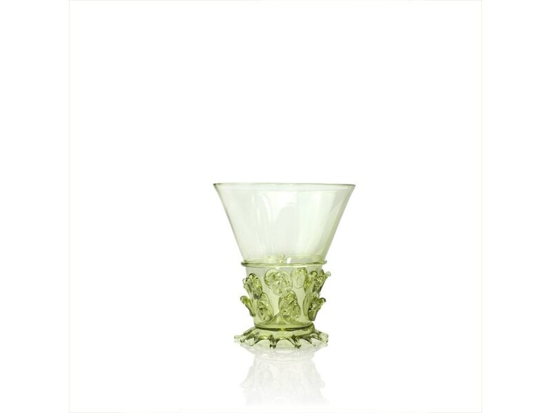 Historical glass, Berkemeier, 10 cm, green, green P27