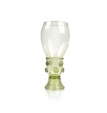 Historisches Glas, Roemer, 17 cm, grün P46