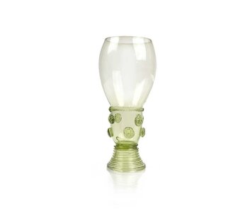 Historisch glas, Roemer, 17 cm, groen