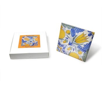 Replica azulejo, Delft azul, Diagonal Tulip 13 x 13 cm