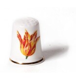 Fingerhut, Rot mit gelber Tulpe, Marrel Fingerhut, Rot mit gelber Tulpe, Marrel