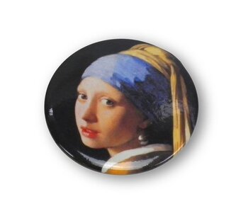 Spiegeltje, Ø 60 mm ,Meisje met de parel, Vermeer
