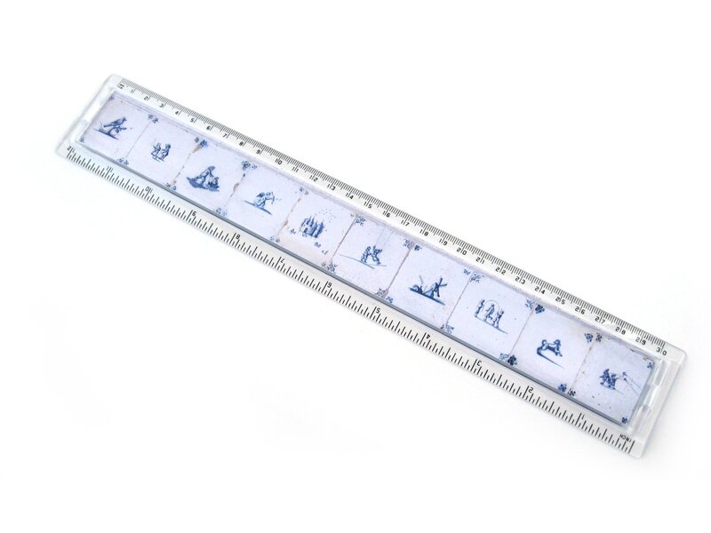 Ruler , Delftblue Tiles