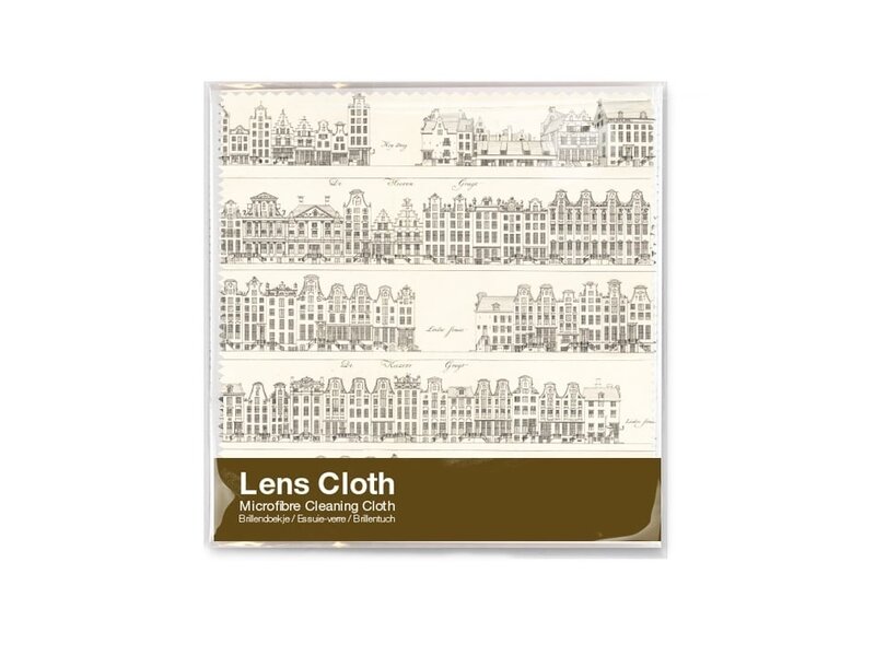 Lens cloth, 15 x 15 cm, Herengracht Amsterdam, Jacobszoon