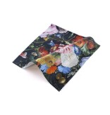 Paño de lente, 15x15 cm, Bodegón con flores, De Heem