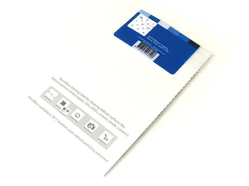 Lens cloth, 10 x 15 cm, Delft blue, Tiles