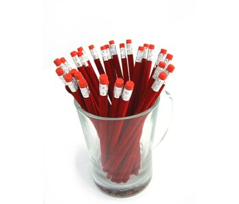 Glass display for velvet pencils