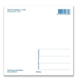 Postal, loro de azulejo azul de Delft