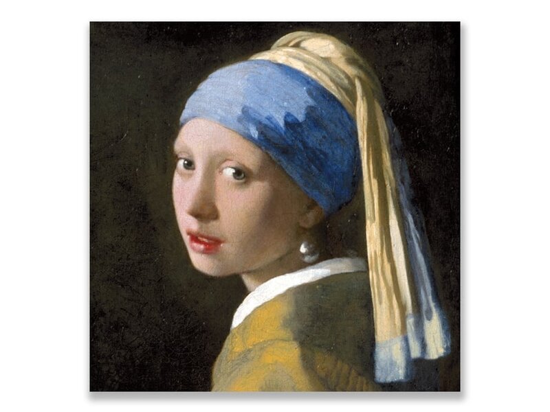 Carte postale, fille avec une boucle d'oreille perle, Vermeer