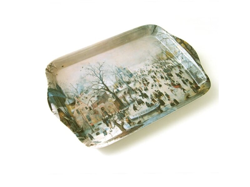 Mini dienblad, 21 x 14 cm, Winterlandschap, Avercamp