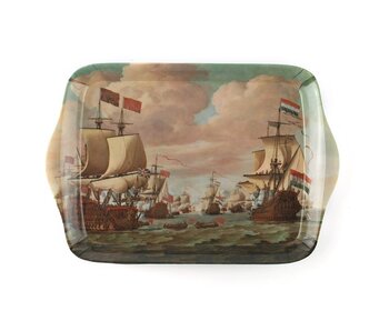 Mini bandeja, 21 x 14 cm, Barcos en el mar, Van der Velde