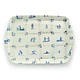 Mini-Tablett, 21 x 14 cm, Delfter blaue Fliesen