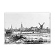 Kühlschrankmagnet, Blick auf Amsterdam, Rembrandt