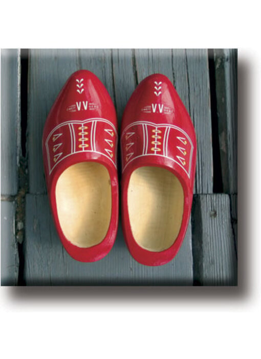 Fridge magnet, Red clogs