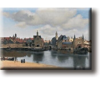 Aimant de réfrigérateur, vue de Delft, Vermeer