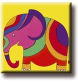 Aimant de réfrigérateur, éléphant, illustration Aimant de réfrigérateur, éléphant, illustration
