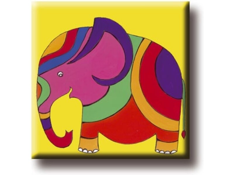 Kühlschrankmagnet, Elefant, Illustration