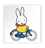 Fridge magnet, Miffy is cycling