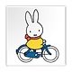 Fridge magnet, Miffy is cycling