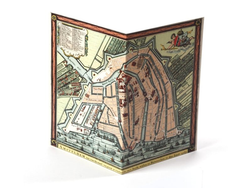 Card, Historical Map Amsterdam 1585