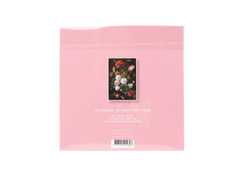 Tissu pour lentilles, 15x15 cm, Nature morte aux fleurs, De Heem