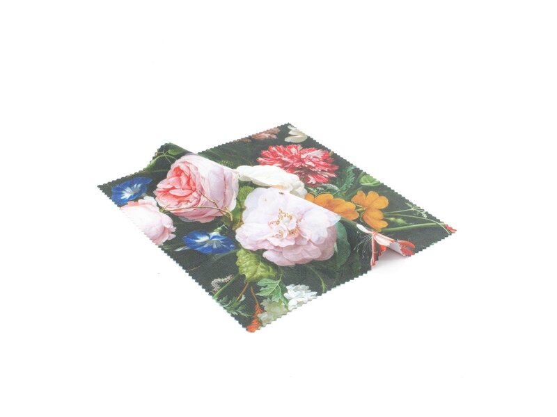 Brillendoekje, 15x15, Stilleven met bloemen, De Heem