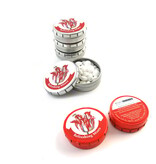 Peppermint tin, Red tulip with bee, Marrel Peppermint tin, Red tulip with bee, Marrel