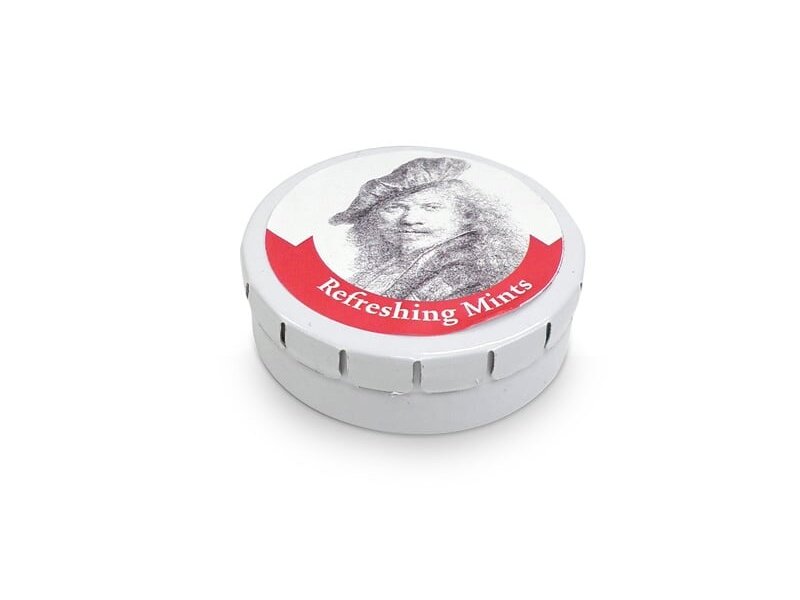 Pfefferminzdose, auf einen Stein gelehnt, Rembrandt