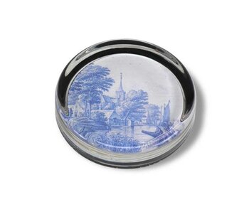 Paperweight Ø 85 mm, Delft blue tile, Frytom