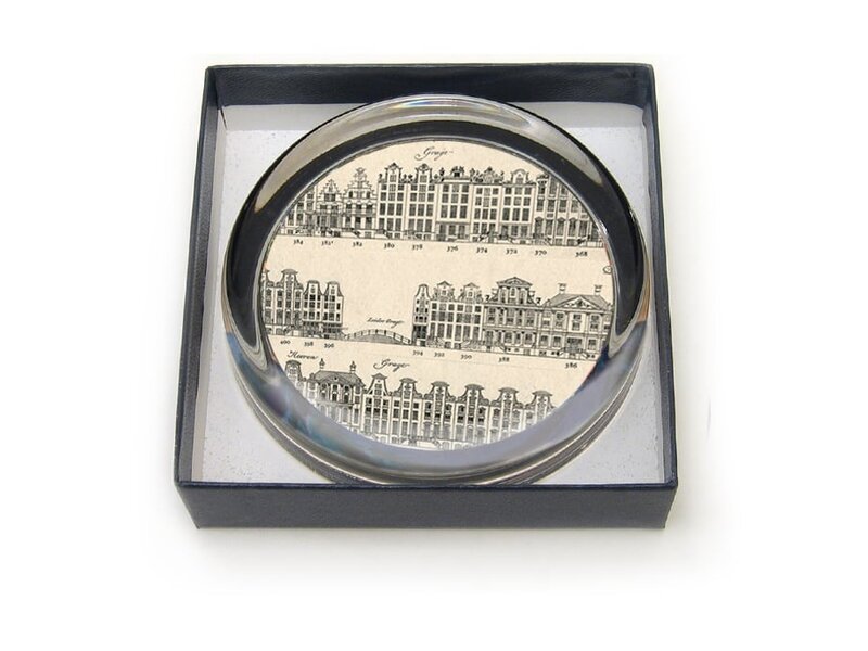 Briefbeschwerer, Ø85 mm, Amsterdamer Kanalhäuser