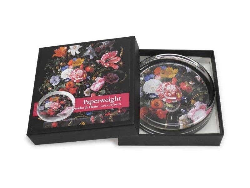 Presse-papier Groot, Stilleven met bloemen, De Heem
