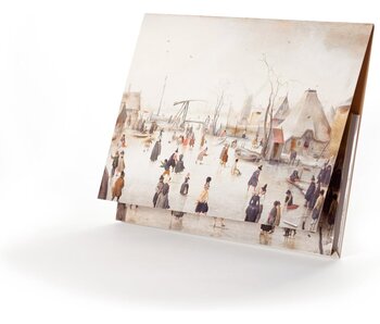 Dossier d'archives, Paysage d'hiver, Avercamp