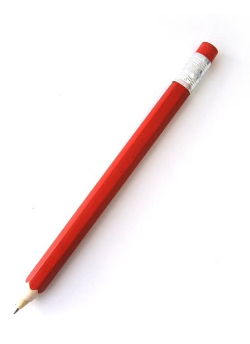 Stylo à bille en bois, rouge